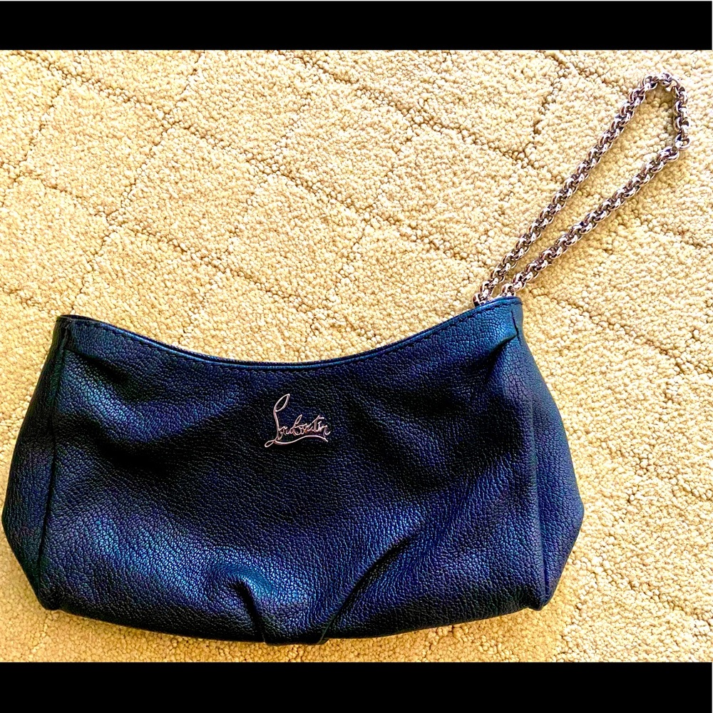 Black Christian Louboutin clutch